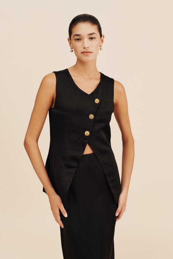 GIGI GILET - BLACK