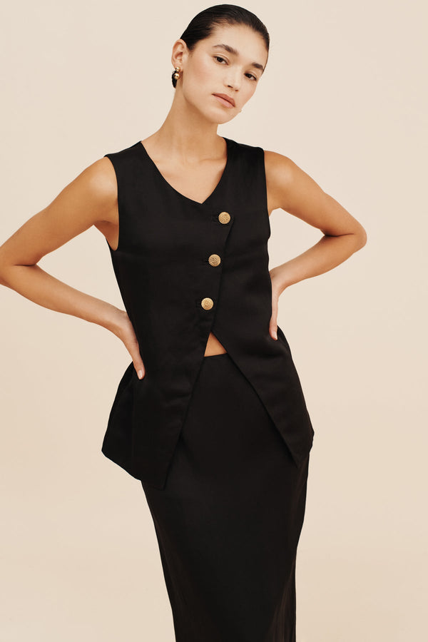 GIGI GILET - BLACK