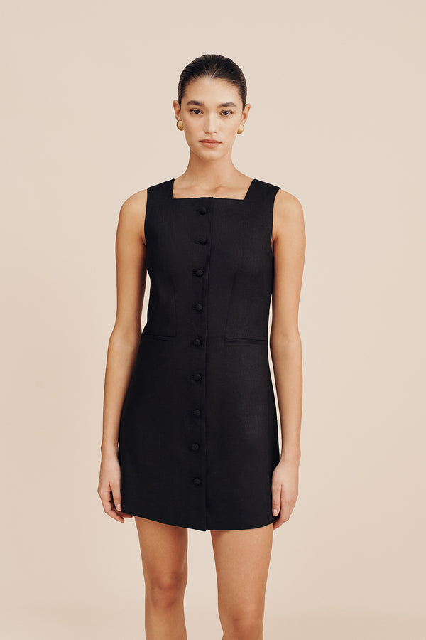 RIO MINI DRESS - BLACK