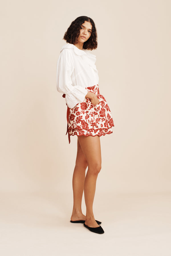 ROMEO APRON - SCARLET BLOOM