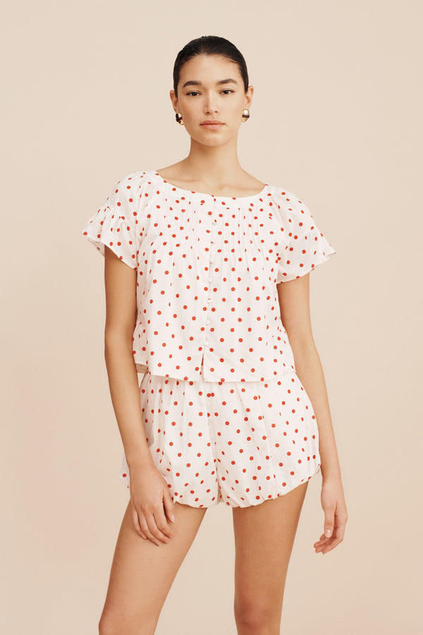 PALOMA BLOUSE - PETITE POLKA DOT