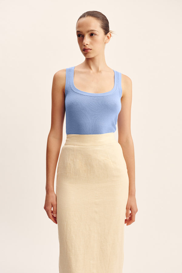 EMMA PENCIL SKIRT - DUSTY CITRON