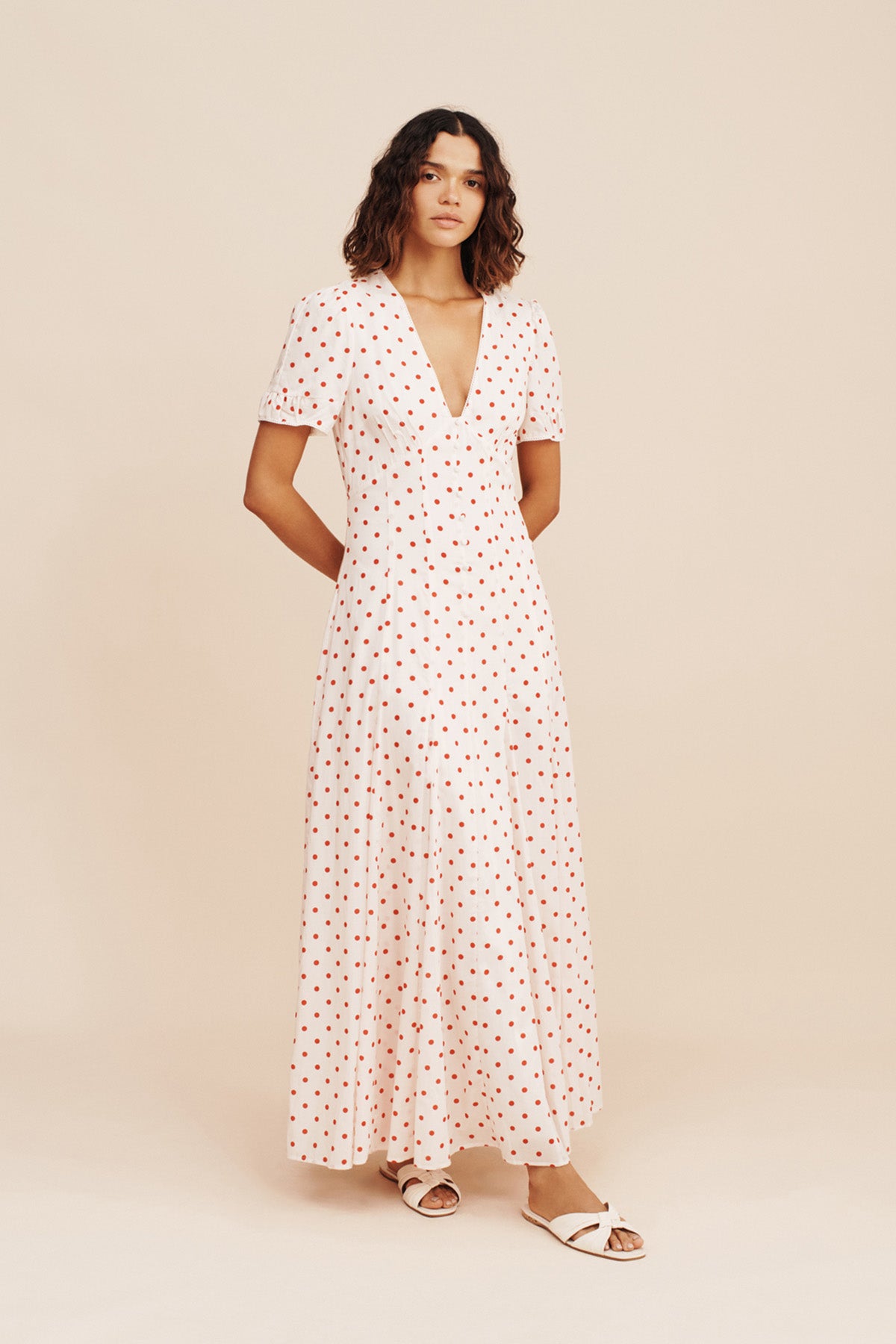 posse red polka dot dress LORI DRESS POSSE
