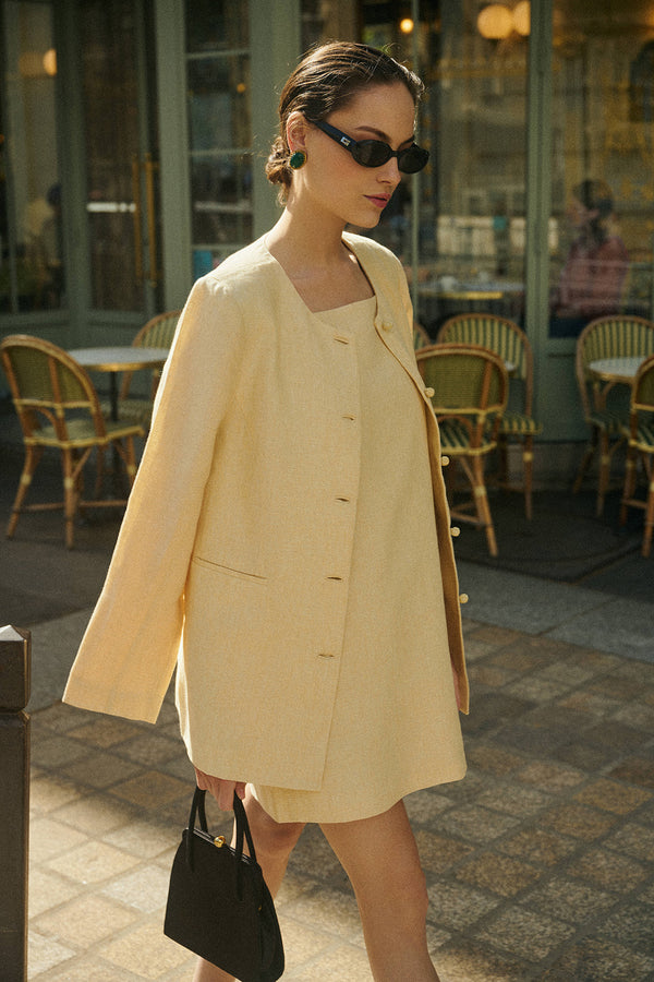 RIO SHIFT JACKET - DUSTY CITRON