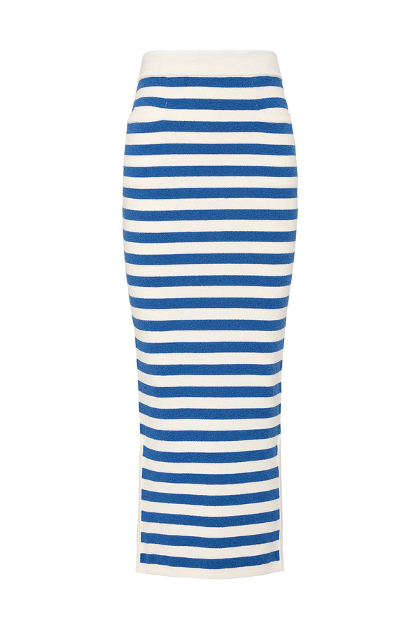 ARI SKIRT - BLUE STRIPE