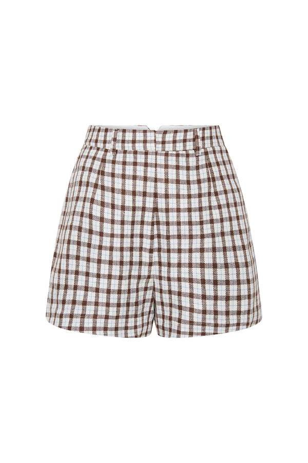 BOBBY SHORT - CHOCOLATE PLAID