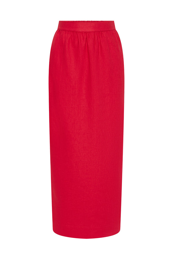 BONNIE PENCIL SKIRT - RED