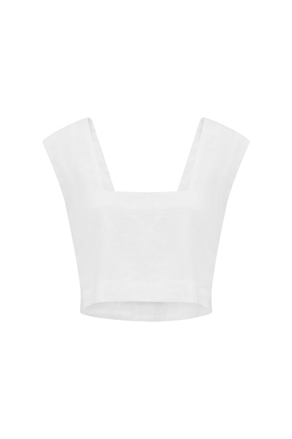 CALEB CROP TOP - IVORY
