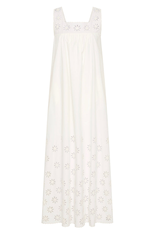 CECILIA SHIFT DRESS - VINTAGE WHITE