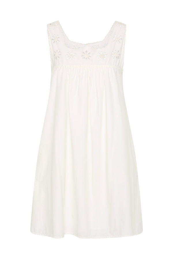 CECILIA MINI DRESS - VINTAGE WHITE