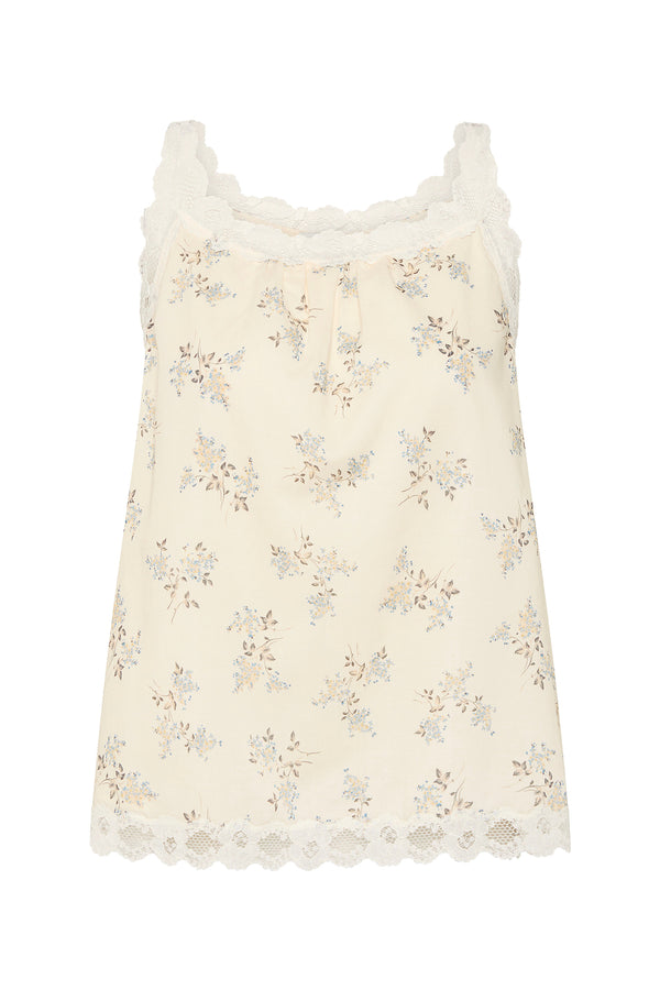 ELODIE TOP - BLUE BLOOMS