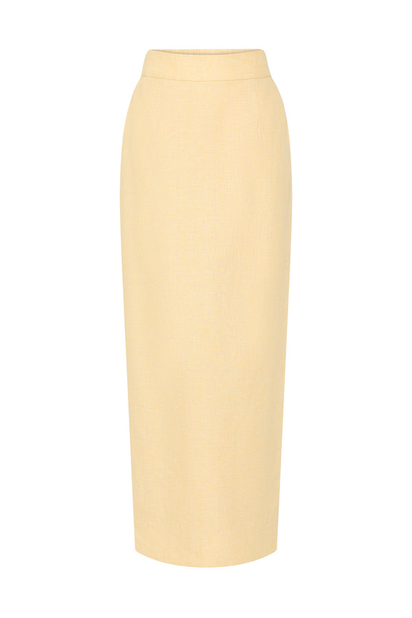 EMMA PENCIL SKIRT - DUSTY CITRON