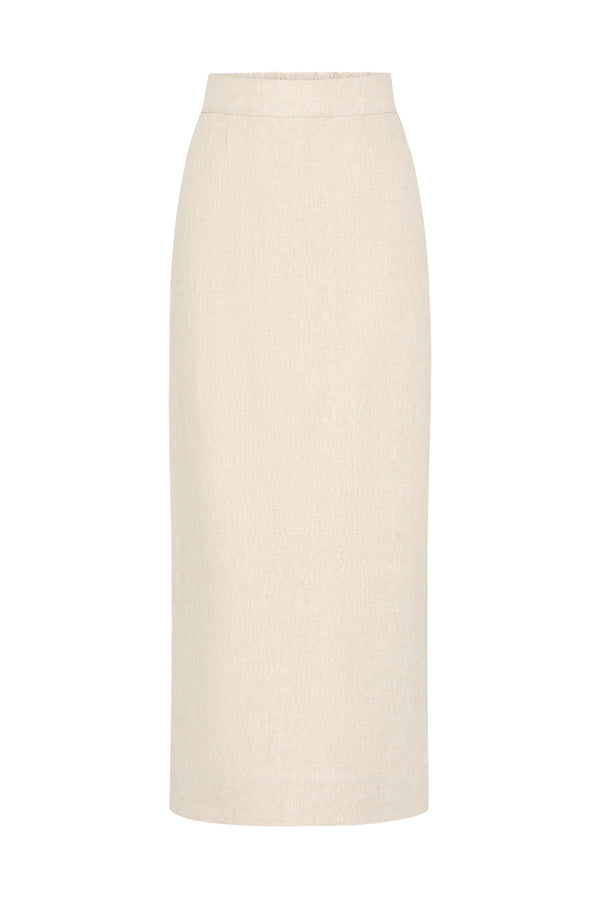 EMMA PENCIL SKIRT - NATURAL