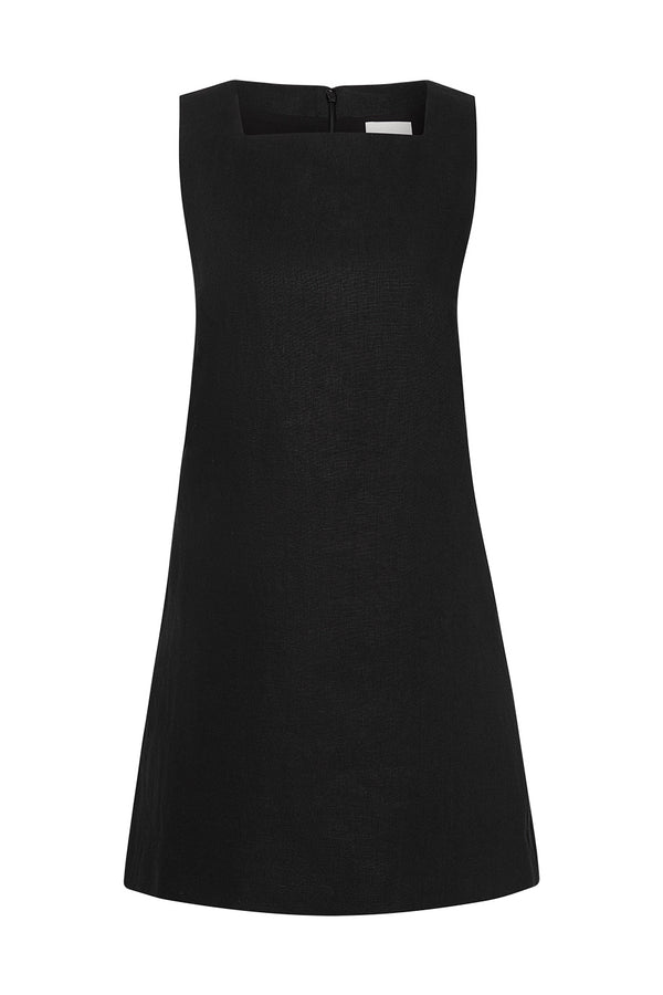 EMMA SHIFT DRESS - BLACK