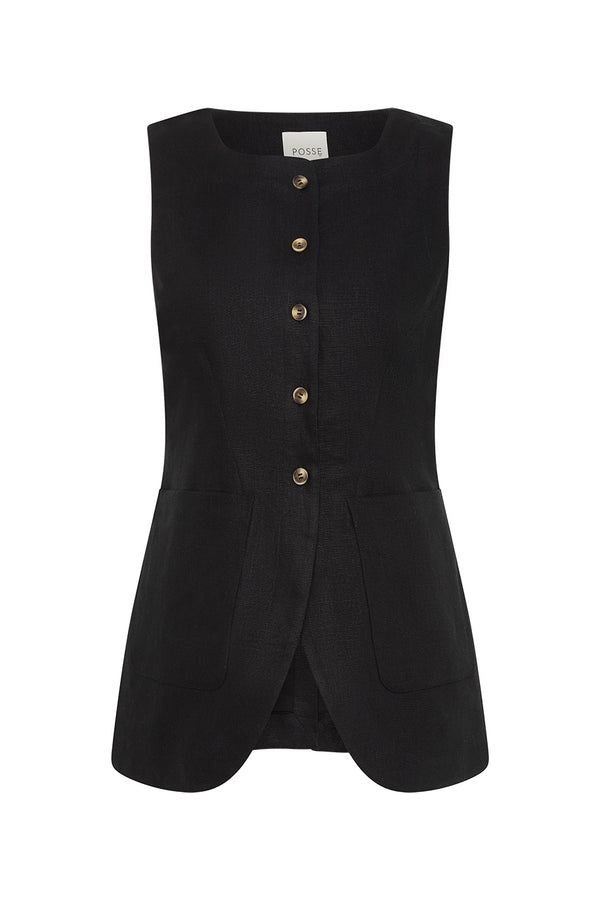 EMMA VEST - BLACK