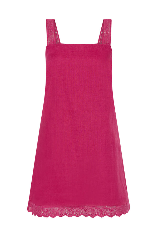 GRACE MINI DRESS - DRAGON FRUIT