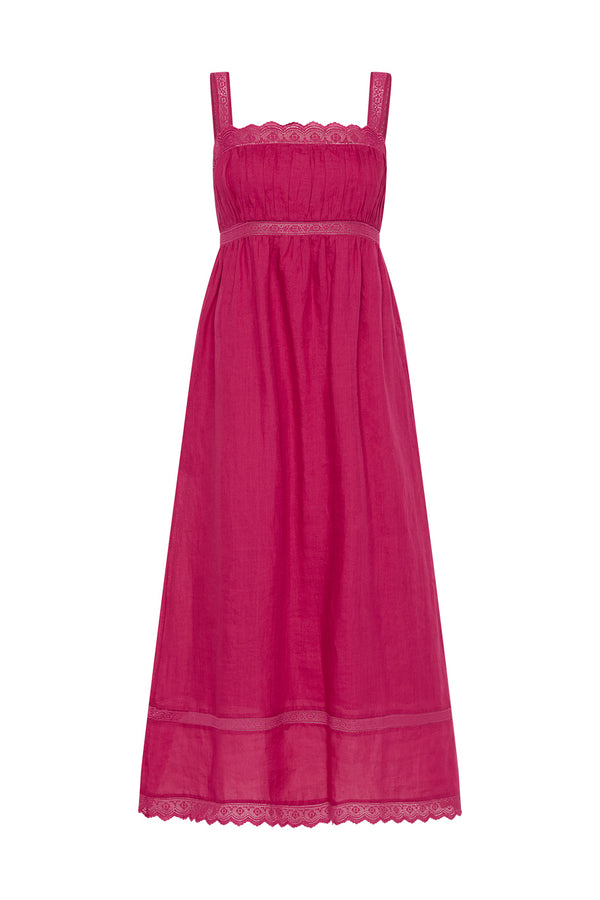 GRACE SHIFT DRESS - DRAGON FRUIT