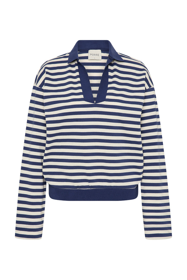 HAISLEY POLO - NAVY STRIPE