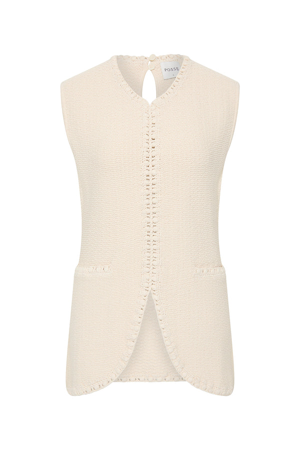 HARLAN VEST - CREAM