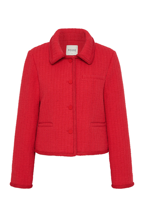 JACQUELINE JACKET - SCARLET