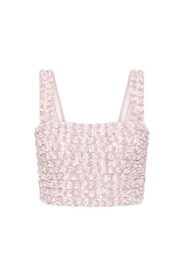 LENA CROP TOP - VINTAGE STRIPE