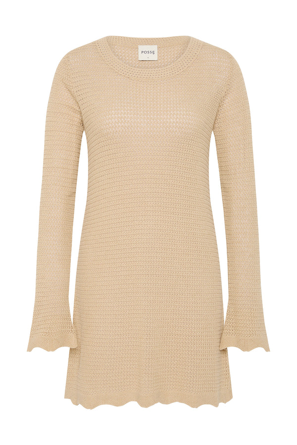 LENNON MINI DRESS - BEIGE