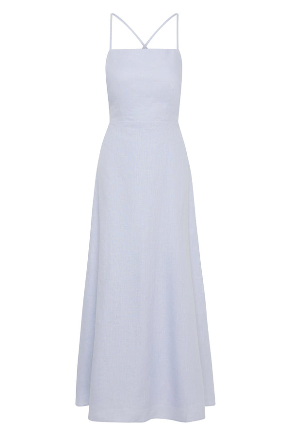 LORI DRESS - SILVER BLUE