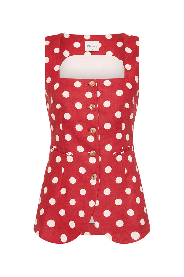 LUCILLE GILET - POLKA DOT