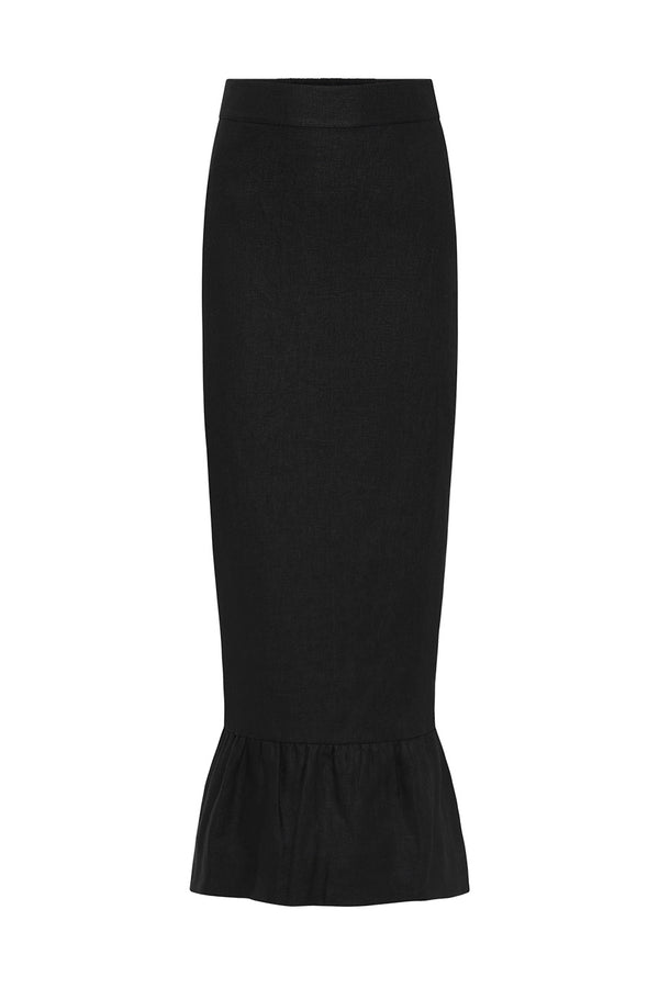 MATILDA COLUMN SKIRT - BLACK
