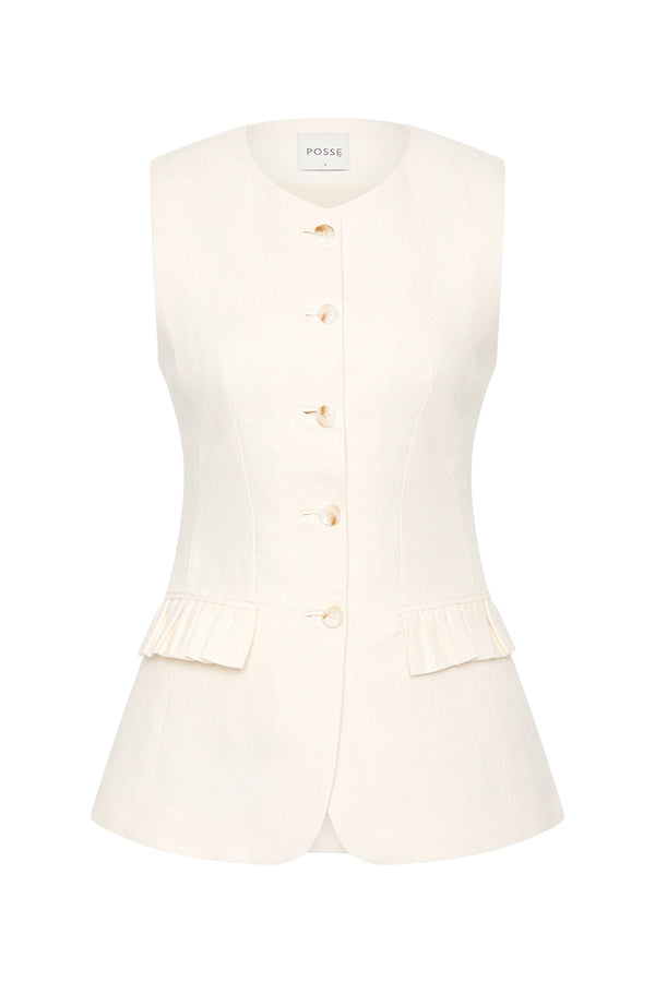 MATILDA GILET - CREAM