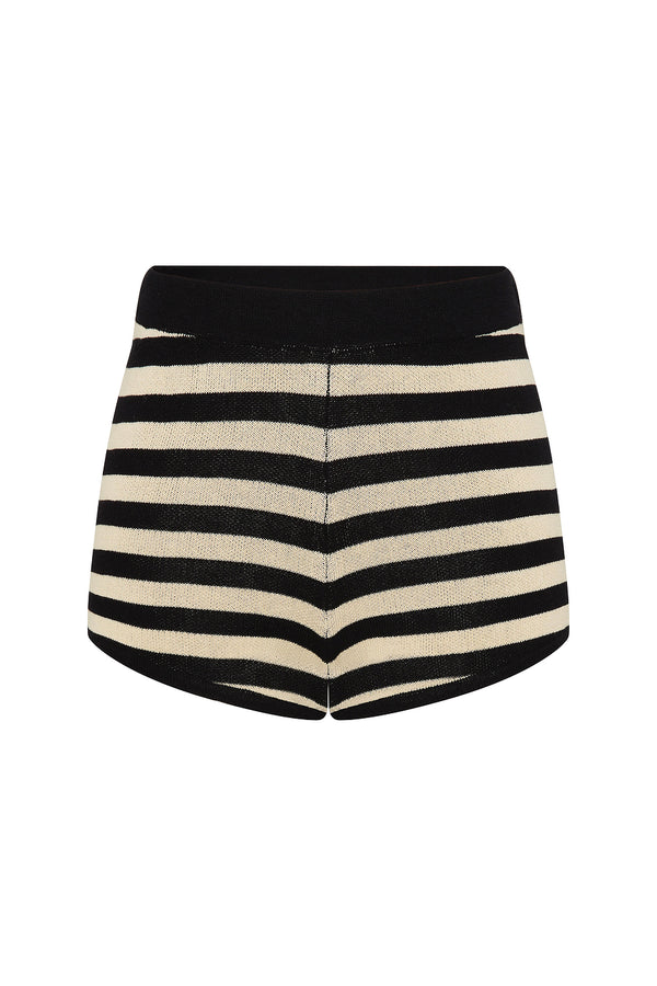 MILES SHORT - CREAM & BLACK