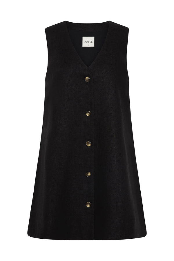NANCY MINI DRESS - BLACK