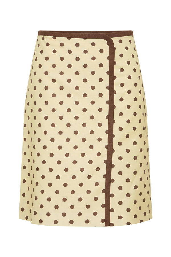 BOWIE SKIRT - VANILLA/CHOC
