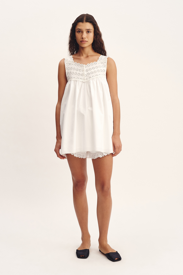 EZRA TUNIC - VINTAGE WHITE