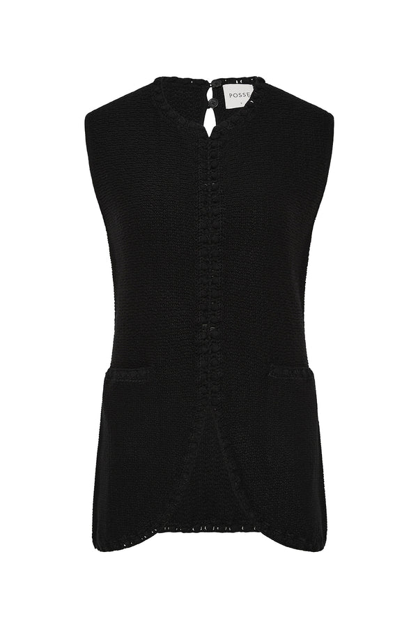 HARLAN VEST - BLACK