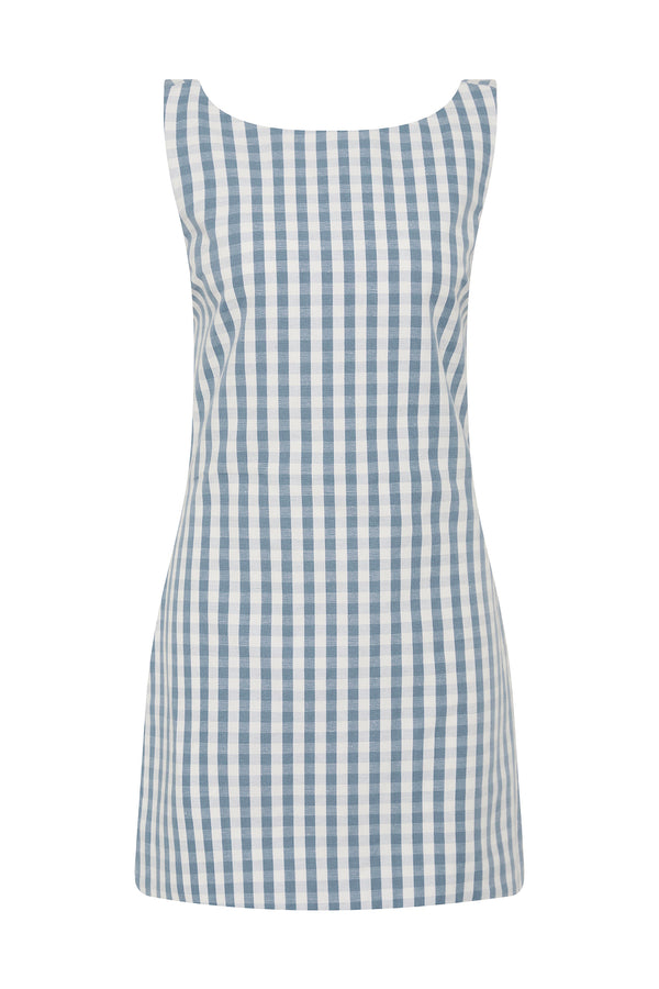 HEIDI DRESS - BLUE GINGHAM
