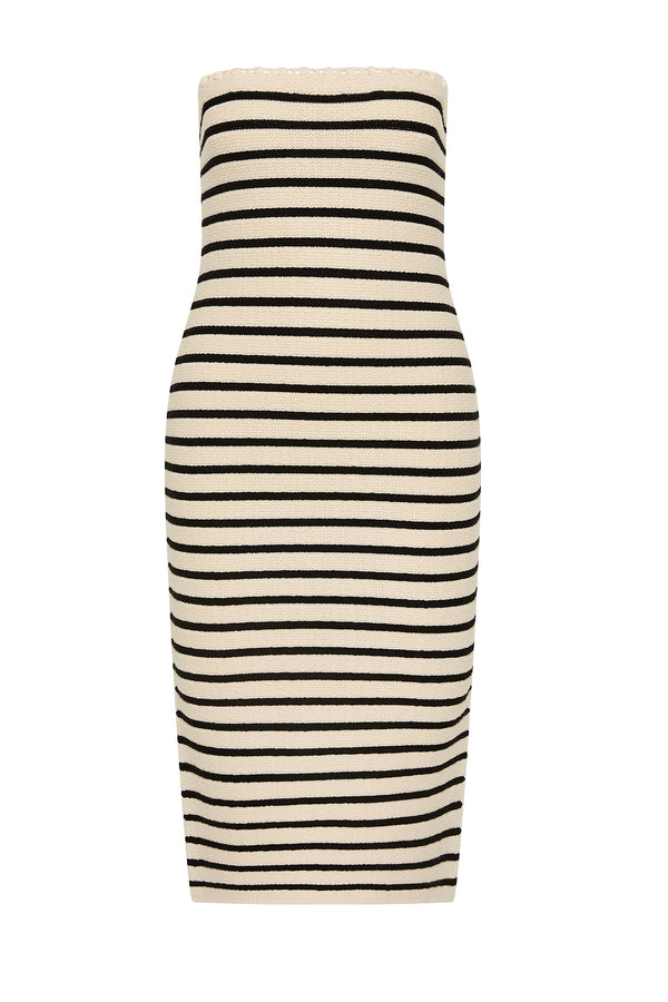 HENRY DRESS - CREAM & BLACK