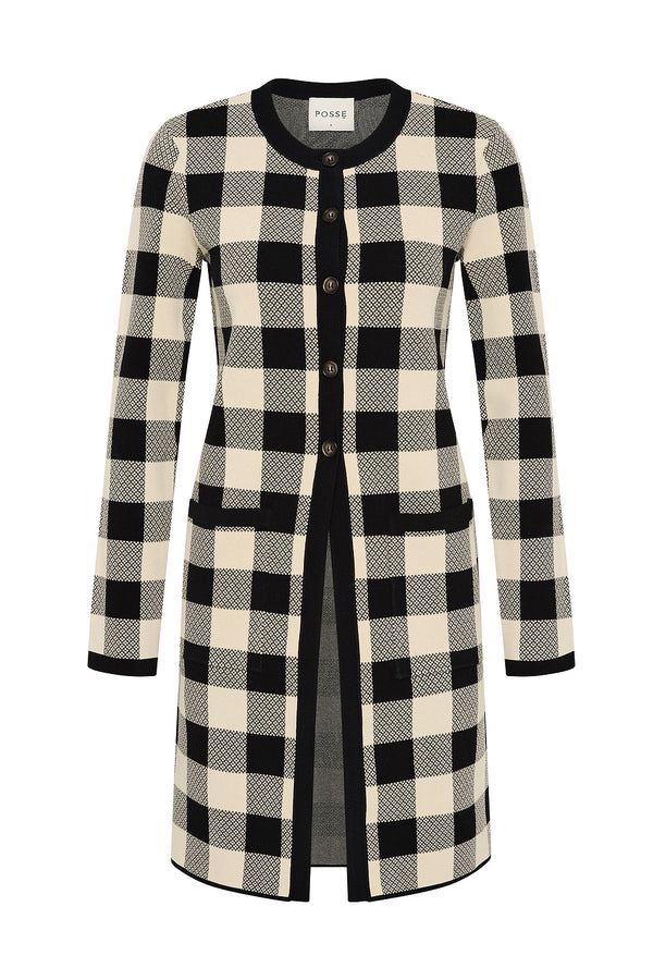 PIPPA CARDIGAN - HERITAGE PLAID