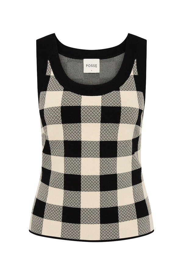 PIPPA TOP - HERITAGE PLAID