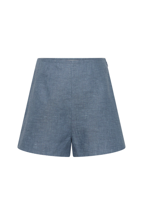THEA SHORT - STEEL BLUE
