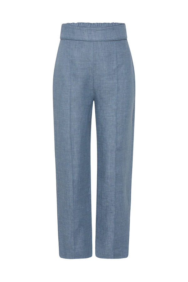 THEA TROUSER - STEEL BLUE