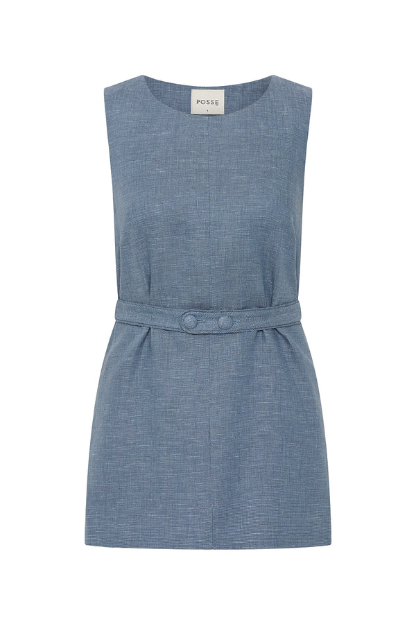 THEA TUNIC - STEEL BLUE
