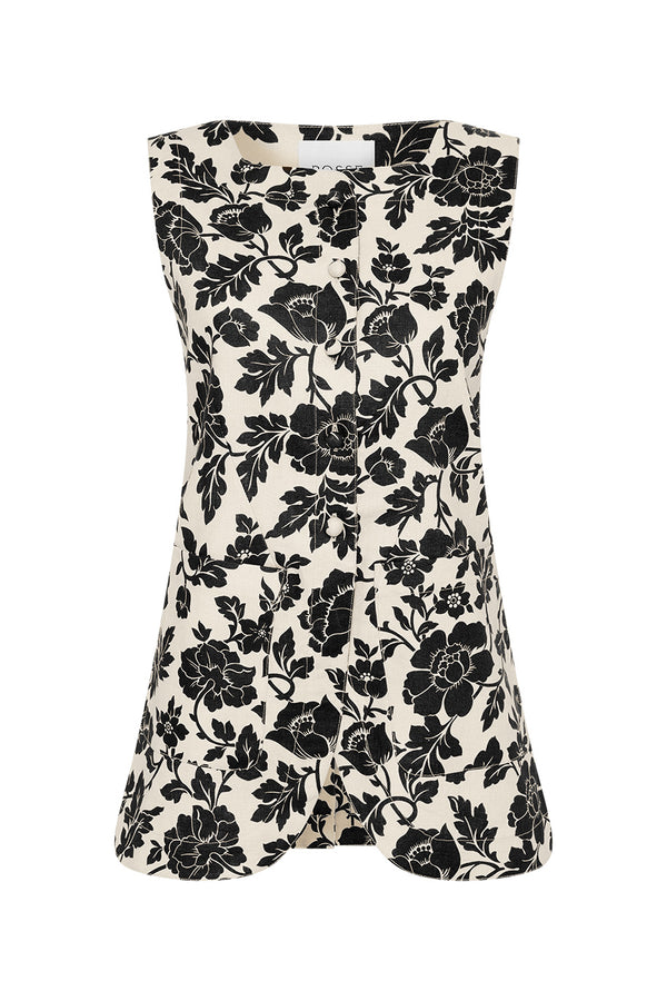 ROMEO VEST - NOIR BLOOM