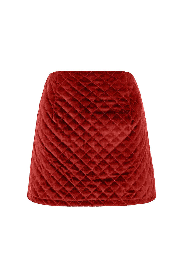 ROMEO MINI SKIRT - RED VELVET