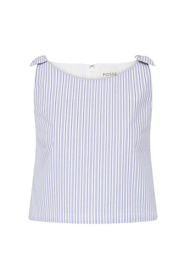 ROMEO TOP - BLUE STRIPE