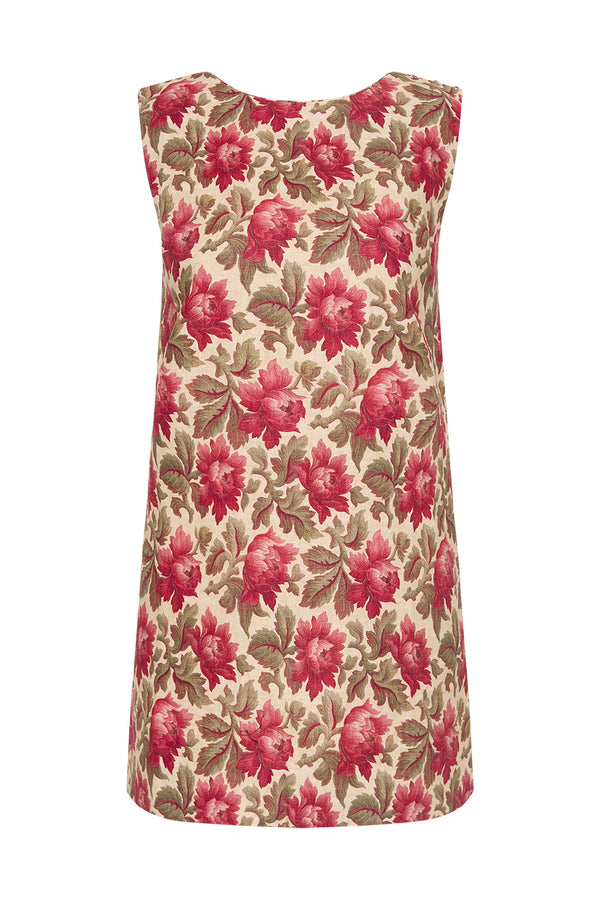 ROSALIE SHIFT MINI DRESS - ROSE BUD