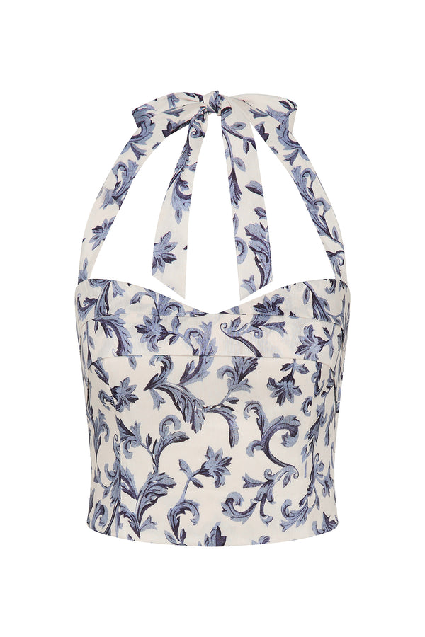 RUE TOP - BLUE BAROQUE