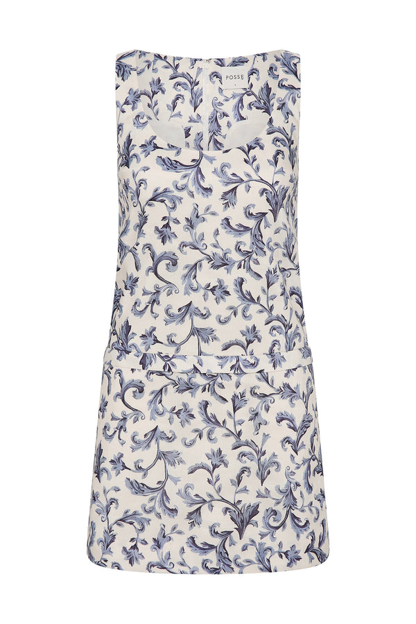 RUE MINI DRESS - BLUE BAROQUE