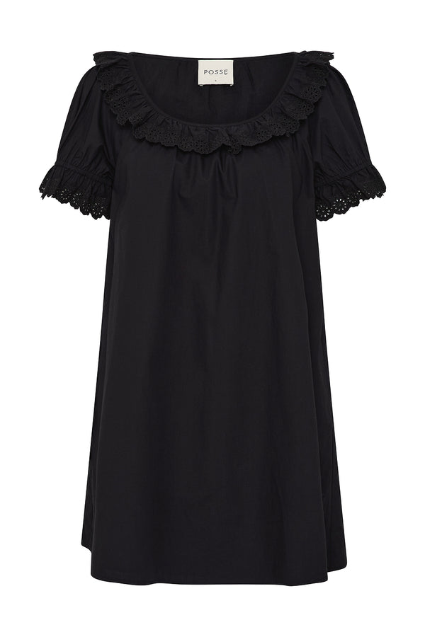 EZRA SHIFT DRESS - BLACK