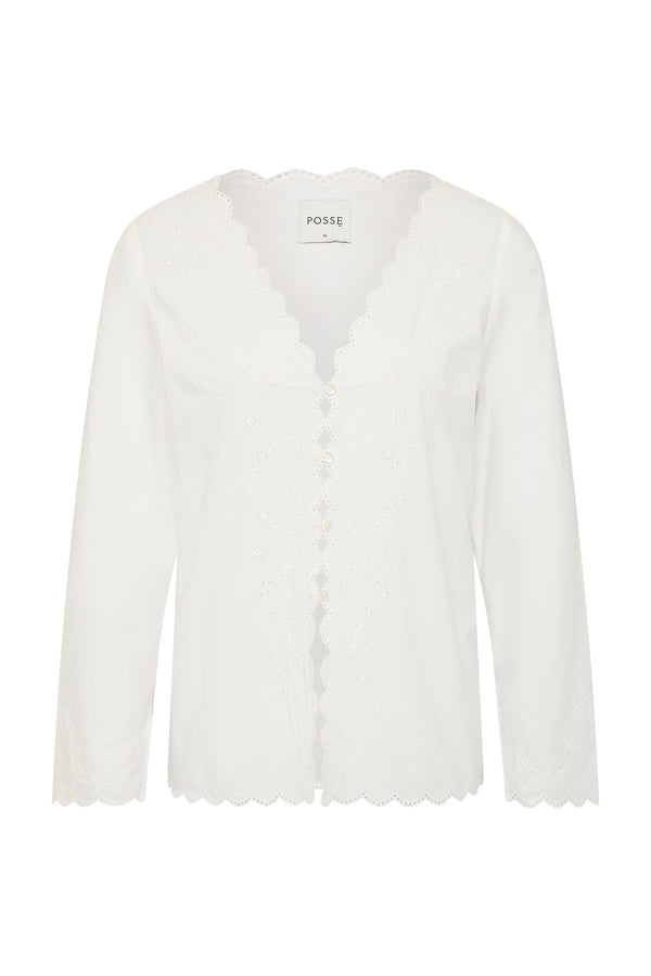 LOIS BLOUSE - VINTAGE WHITE